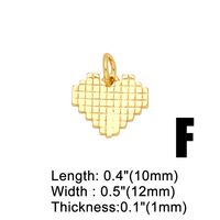 1 Piece Copper Zircon Heart Shape Lock Fashion sku image 6