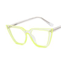 Fashion Color Block Ac Cat Eye Full Frame Optical Glasses main image 3