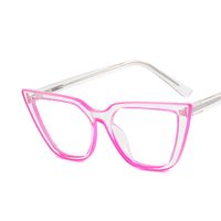 Fashion Color Block Ac Cat Eye Full Frame Optical Glasses sku image 3