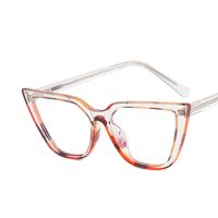 Fashion Color Block Ac Cat Eye Full Frame Optical Glasses sku image 4