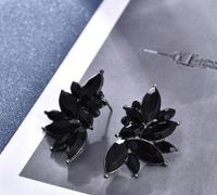 Glam Geometric Steel Inlay Artificial Crystal Women's Drop Earrings 1 Pair sku image 1
