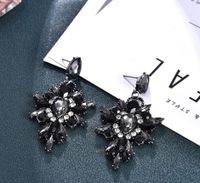 Glam Geometric Steel Inlay Artificial Crystal Women's Drop Earrings 1 Pair sku image 9