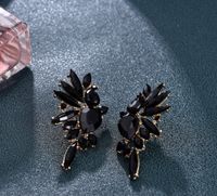 Glam Geometric Steel Inlay Artificial Crystal Women's Drop Earrings 1 Pair sku image 3