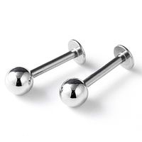 1 Paar Einfacher Stil Kreis Überzug Titan Stahl Ohrringe sku image 2