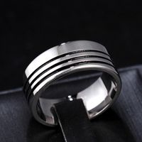 Vintage Titanium Steel Carved Thick Ring Wholesale Nihaojewelry sku image 12