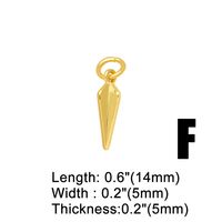 Ins Style Star Moon Lightning Copper Plating Inlay Zircon 18k Gold Plated Pendants Jewelry Accessories main image 3