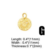 Ins Style Star Moon Lightning Copper Plating Inlay Zircon 18k Gold Plated Pendants Jewelry Accessories main image 2