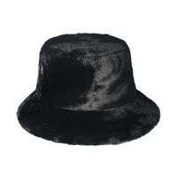 Chapeau Plat De Seau De Gouttières De Couleur Unie De La Mode Féminine main image 5