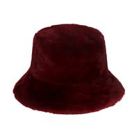 Chapeau Plat De Seau De Gouttières De Couleur Unie De La Mode Féminine sku image 3