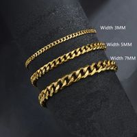 Simple Style Geometric Stainless Steel Plating Unisex Bracelets 1 Piece main image 3