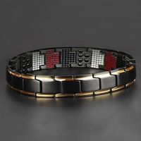 Fashion Geometric Metal Plating Inlay Magnet Unisex Bracelets 1 Piece main image 2