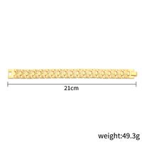 Fashion Geometric Metal Inlay Magnet Unisex Bracelets 1 Piece main image 3