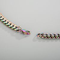 Fashion Solid Color Titanium Steel Plating Unisex Bracelets Necklace 1 Piece main image 3
