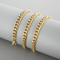 Fashion Solid Color Titanium Steel Plating Unisex Bracelets Necklace 1 Piece main image 4