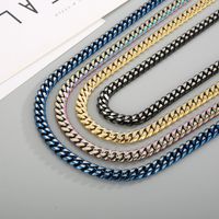 Fashion Solid Color Titanium Steel Plating Unisex Bracelets Necklace 1 Piece main image 8