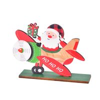 Christmas Fashion Santa Claus Letter Car Wood Party Decorative Props 1 Piece main image 3