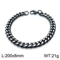 Fashion Solid Color Titanium Steel Plating Unisex Bracelets Necklace 1 Piece sku image 4