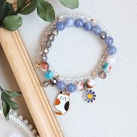 Mode Katze Gänseblümchen Kristall Perlen Frau Armbänder 1 Stück sku image 1