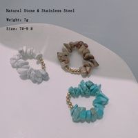 Fashion Geometric Stainless Steel Beaded Handmade Rings 1 Piece main image 2