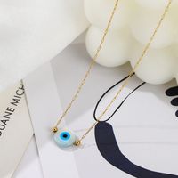 Fashion Eye Stainless Steel Plating Necklace 1 Piece main image 4