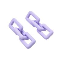 Simple Style Square Arylic Hollow Out Women's Drop Earrings 1 Pair main image 4