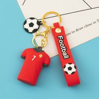 Fashion Letter Football Pvc Unisex Bag Pendant Keychain 1 Piece sku image 11