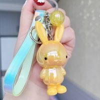 Cute Rabbit Arylic Women's Keychain 1 Piece sku image 2