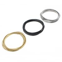 Simple Style Solid Color Stainless Steel Plating Bangle 1 Piece main image 2