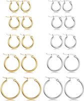 Fashion Solid Color Titanium Steel Plating Hoop Earrings 1 Pair sku image 33