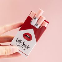 4 Packs Of Fashionable Matte Velvet Small Cigarettes Not Easy To Fade Lipstick main image 2