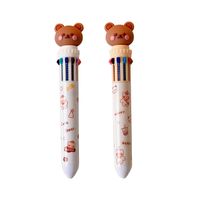 Cute Bear Shape Quick-drying Students Stationery Ballpoint Pen 1pcs main image 2
