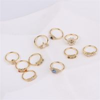 Simple Style Round Heart Shape Flower Metal Plating Inlay Zircon Nose Ring 1 Piece main image 3