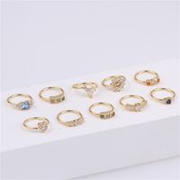 Simple Style Round Heart Shape Flower Metal Plating Inlay Zircon Nose Ring 1 Piece main image 4