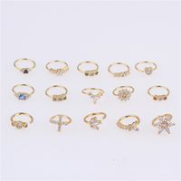 Simple Style Round Heart Shape Flower Metal Plating Inlay Zircon Nose Ring 1 Piece main image 5