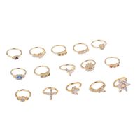 Simple Style Round Heart Shape Flower Metal Plating Inlay Zircon Nose Ring 1 Piece main image 6