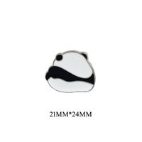 Fashion Panda Alloy Enamel Gold Plated Unisex Brooches sku image 4