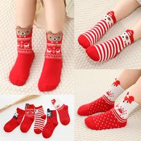 Kinder Mode Schneeflocke Baumwolle Jacquard Ankle Socken 1 Satz sku image 5