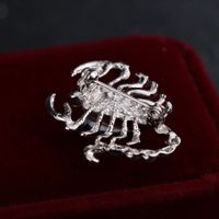 Fashion Scorpion Alloy Plating Artificial Crystal Unisex Brooches main image 3