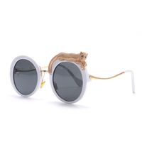 Mode Leopard Pc Runder Rahmen Diamant Vollbild Sonnenbrille Der Frauen main image 3