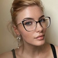 Fashion Color Block Ac Butterfly Frame Full Frame Optical Glasses main image 2