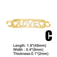1 Piece Copper Zircon Love Pentagram Heart Shape Fashion sku image 3