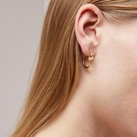 Fashion Geometric Stainless Steel Plating Earrings main image 3