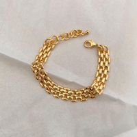 Fashion Geometric Copper Gold Plated Necklace sku image 1