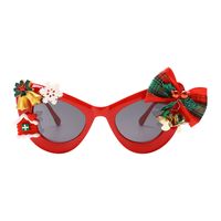 Fashion Bow Knot Bell Pc Round Frame Patchwork Full Frame Women's Sunglasses main image 4