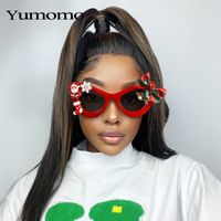 Fashion Bow Knot Bell Pc Round Frame Patchwork Full Frame Women's Sunglasses sku image 1