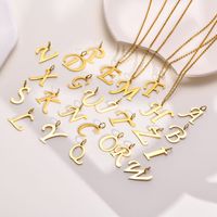 Simple Style Letter Stainless Steel Plating Charms main image 1