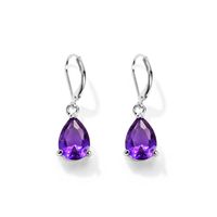 Fashion Water Droplets Alloy Plating Inlay Zircon Women's Drop Earrings 1 Pair main image 5