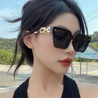 Elegant Color Block Leopard Pc Square Full Frame Women's Sunglasses main image 1