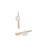 Fashion Solid Color Copper Gold Plated Inlay Zircon Ear Studs 1 Pair main image 8