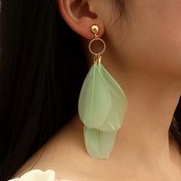 Vintage Style Solid Color Feather Handmade Women's Drop Earrings 1 Pair main image 7